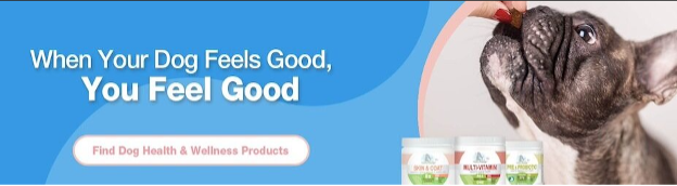 A product advertisement for health and wellness products with blue background