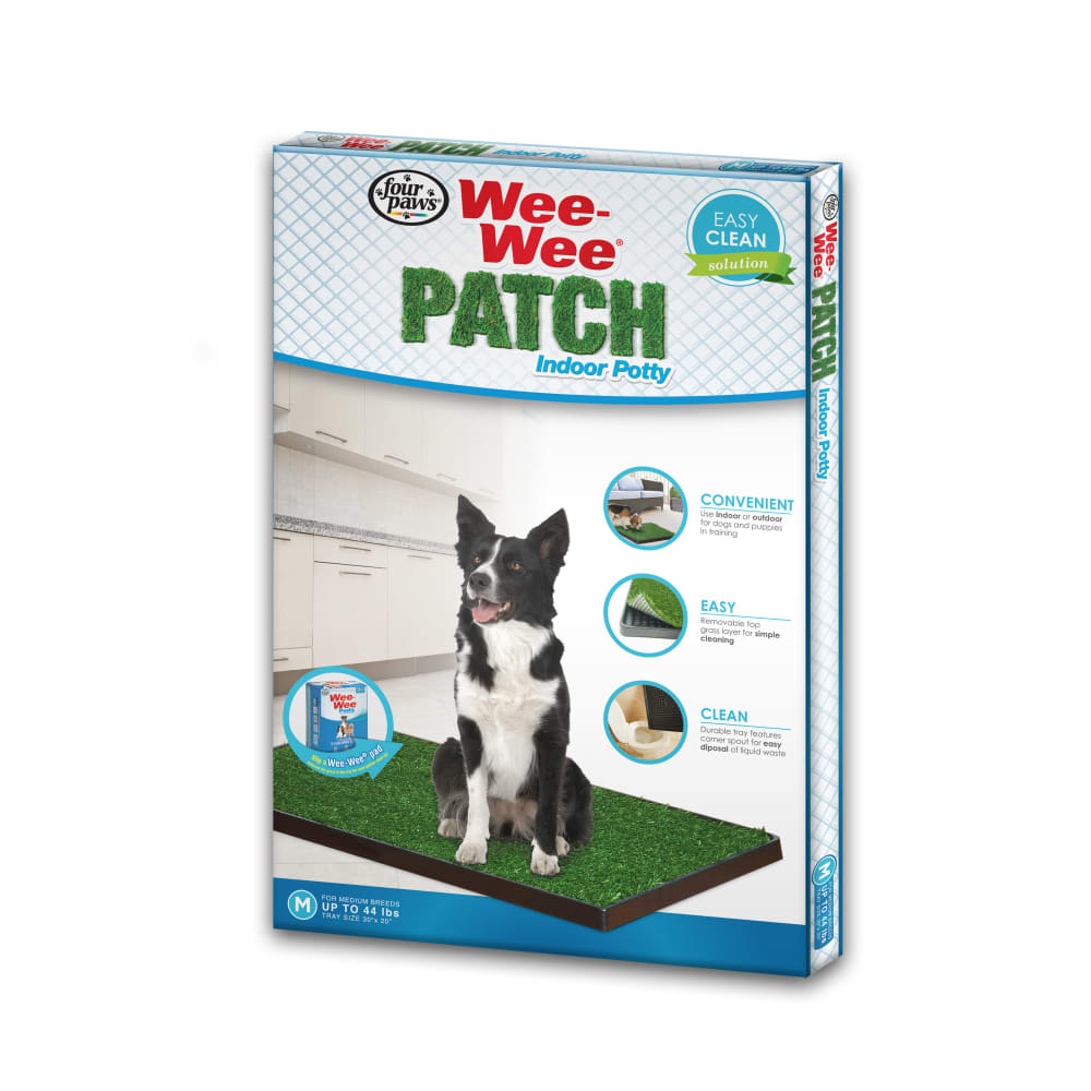 Front view of Four Paws Wee Wee Patch 30inx20in 3ea Four Paws in packaging