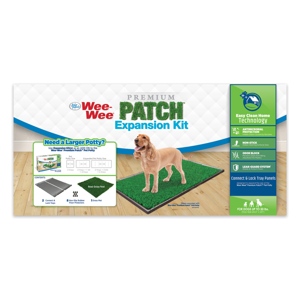 Front view of Four Paws Wee Wee Premium Patch Expansion Kit Inpackagingfronthero in packaging