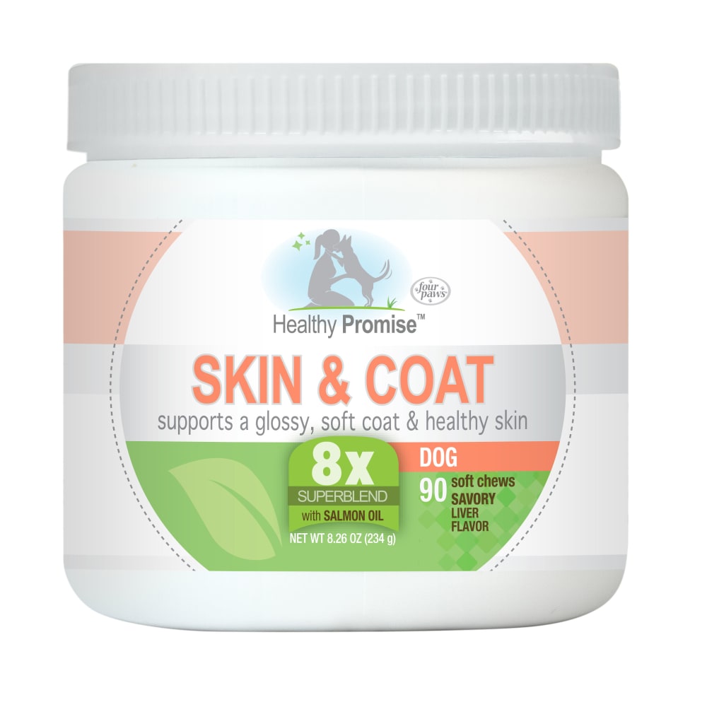 045663975371-fourpaws-healthypromise-dog-skincoatsoftchews-90ct-new-inpackagingfront
