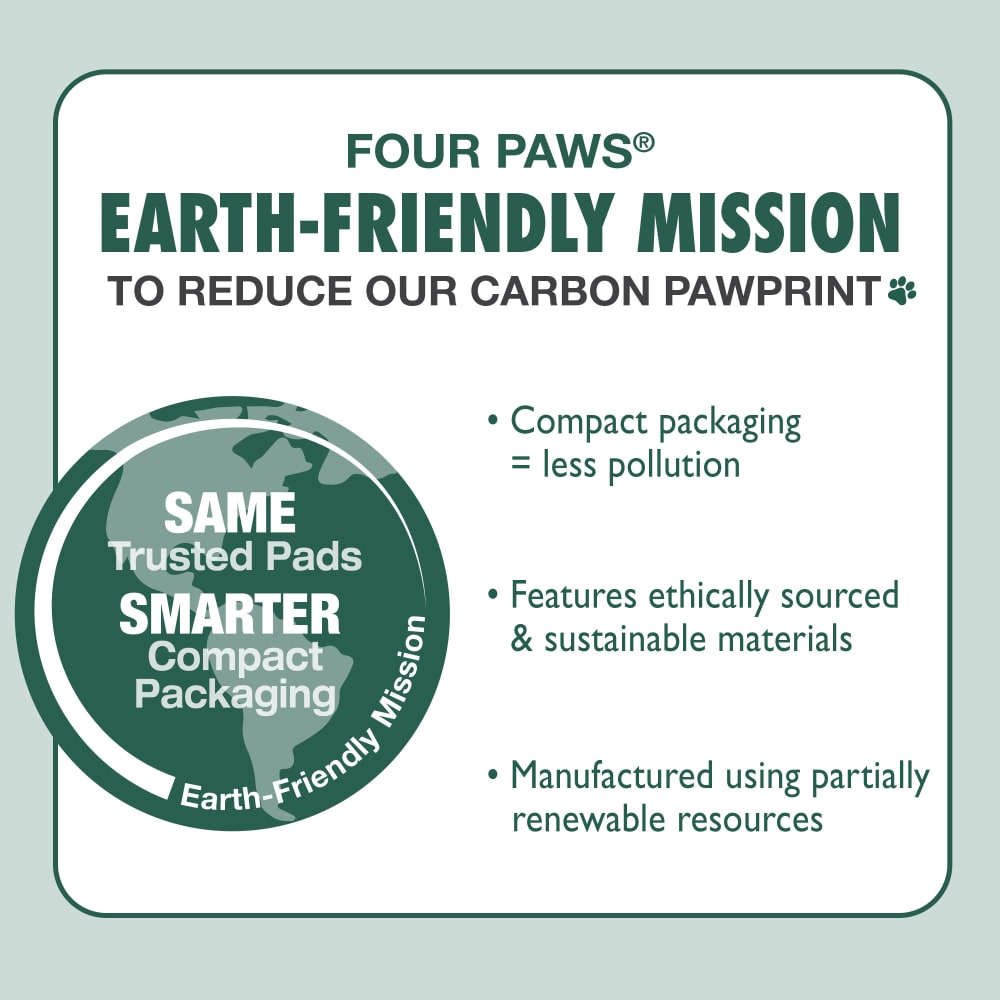 Four Paws Wee Wee Instarise 50ct Earthfriendlymission Copy Earthy Friendly Mission graphic