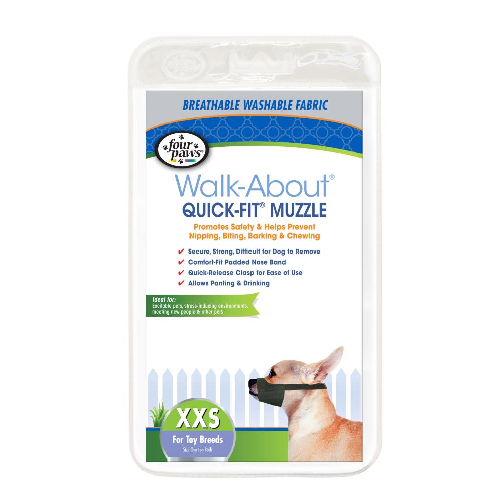 100203681 Size 5 Four Paws Quick Fit Adjustable Dog Muzzle Black 