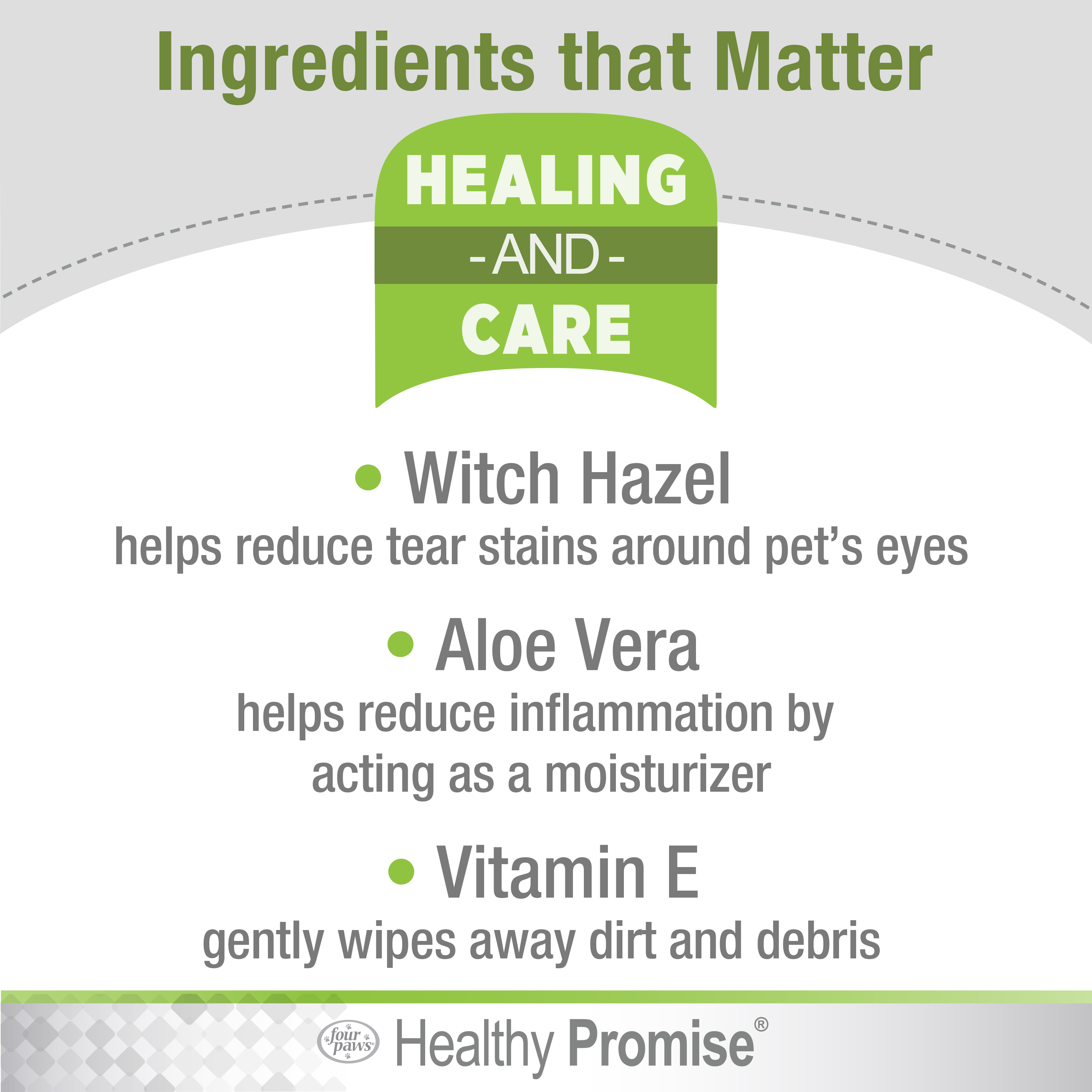 Four Paws Healthy Promise Eye Wipes Ingredients