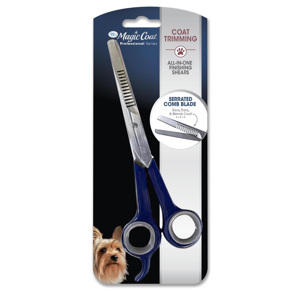 045663970932_Four Paws_Magic Coat Professional Series Grooming 3-in-one scissors_InPackagingFront