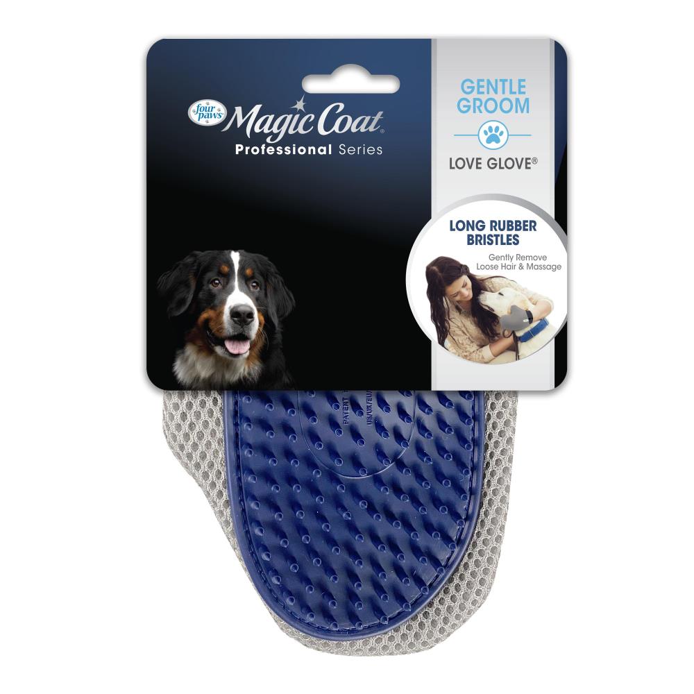 In Package Front: Magic Coat Professional Series Love Glove Dog Grooming Glove
