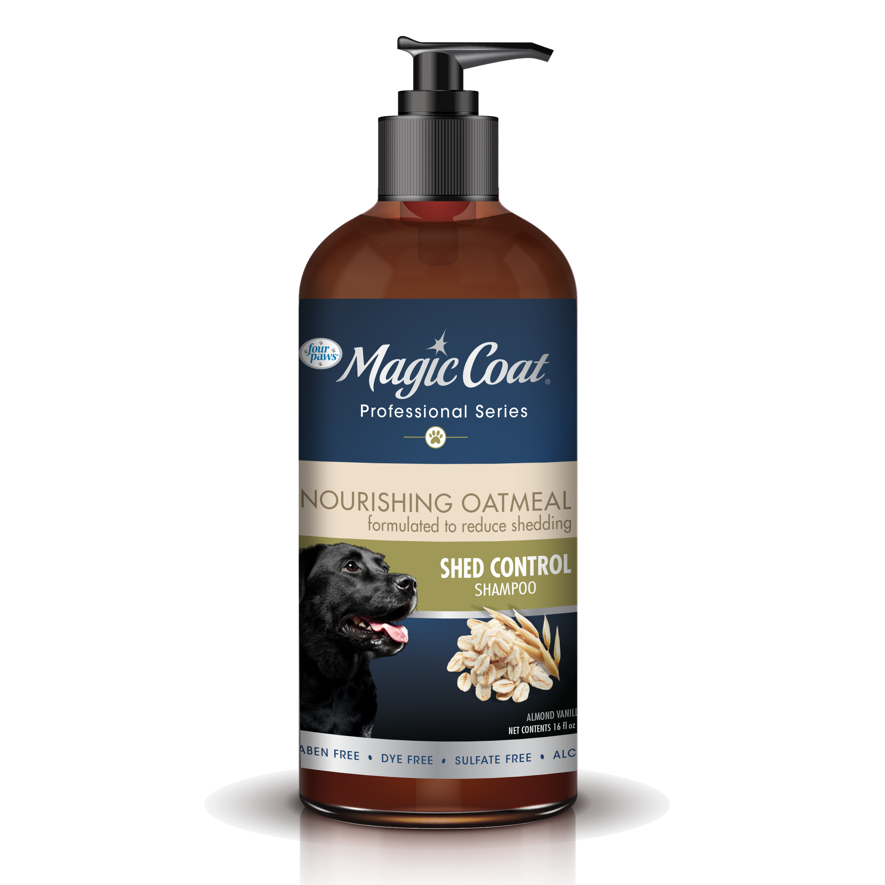 Nourishing Oatmeal De Shedding Dog Shampoo Four Paws