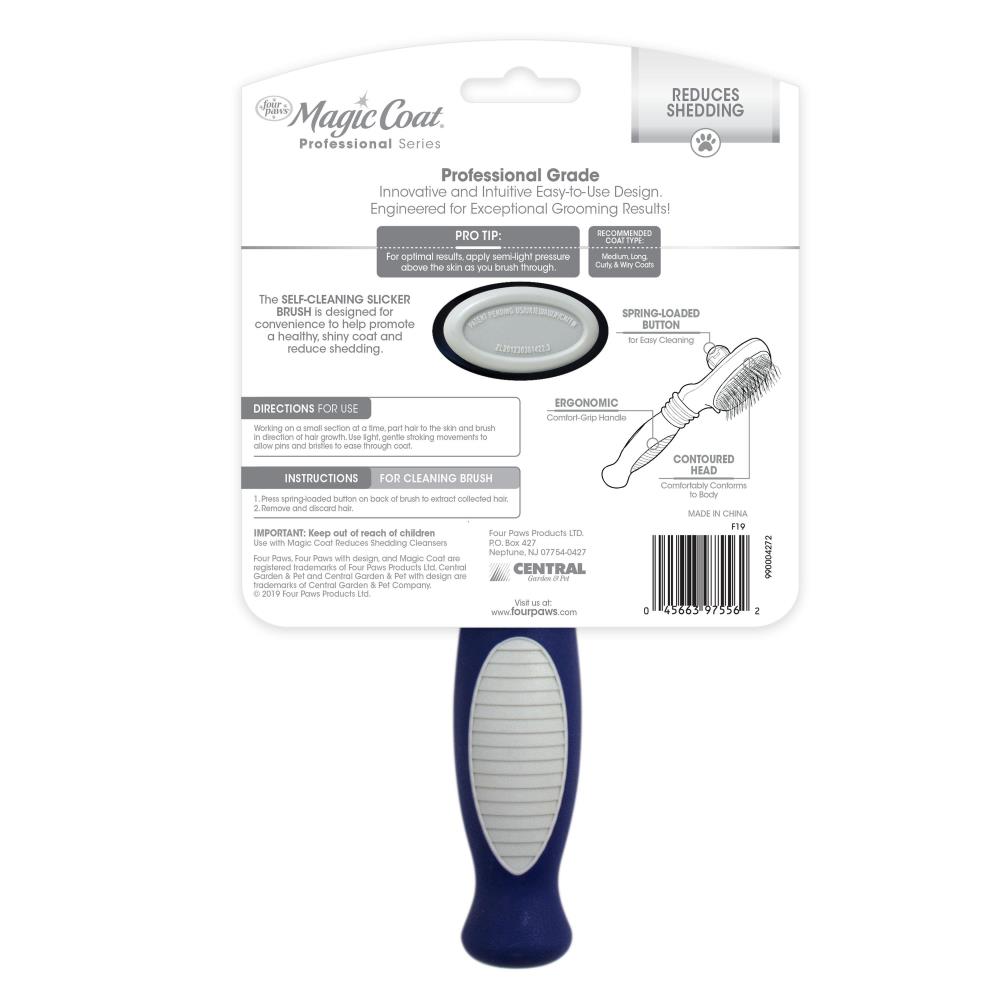 Magic Coat Professional Series Self Cleaning Slicker Brush Four Paws
