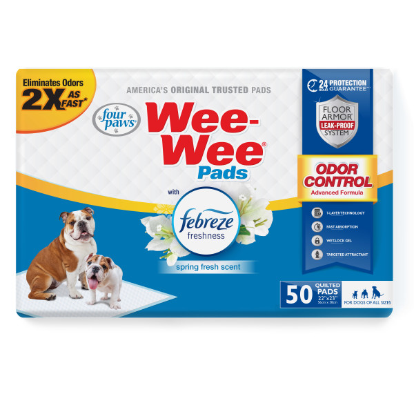 In Package Front: wee-wee-febreze-pads