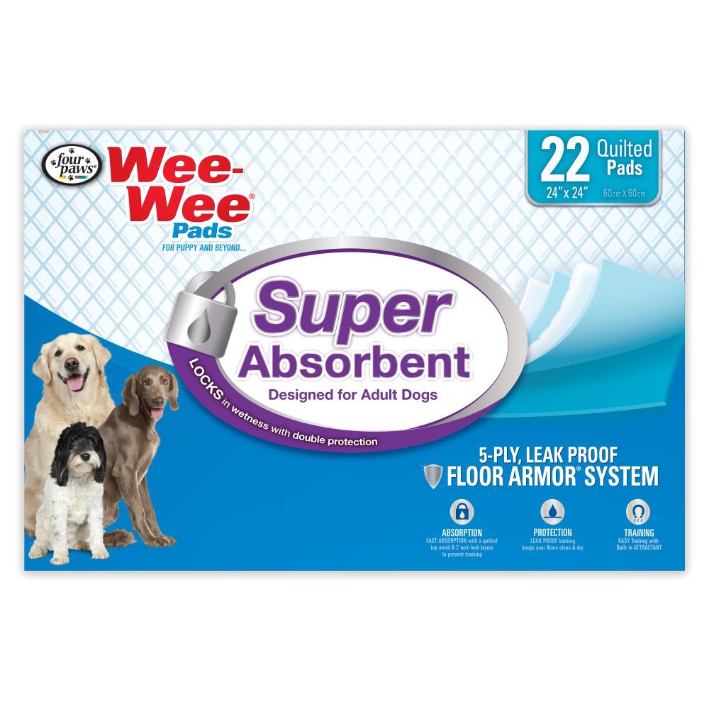045663971137Four PawsWeeWee Super Absorbent Pads 22 countInPackagingFrontHero