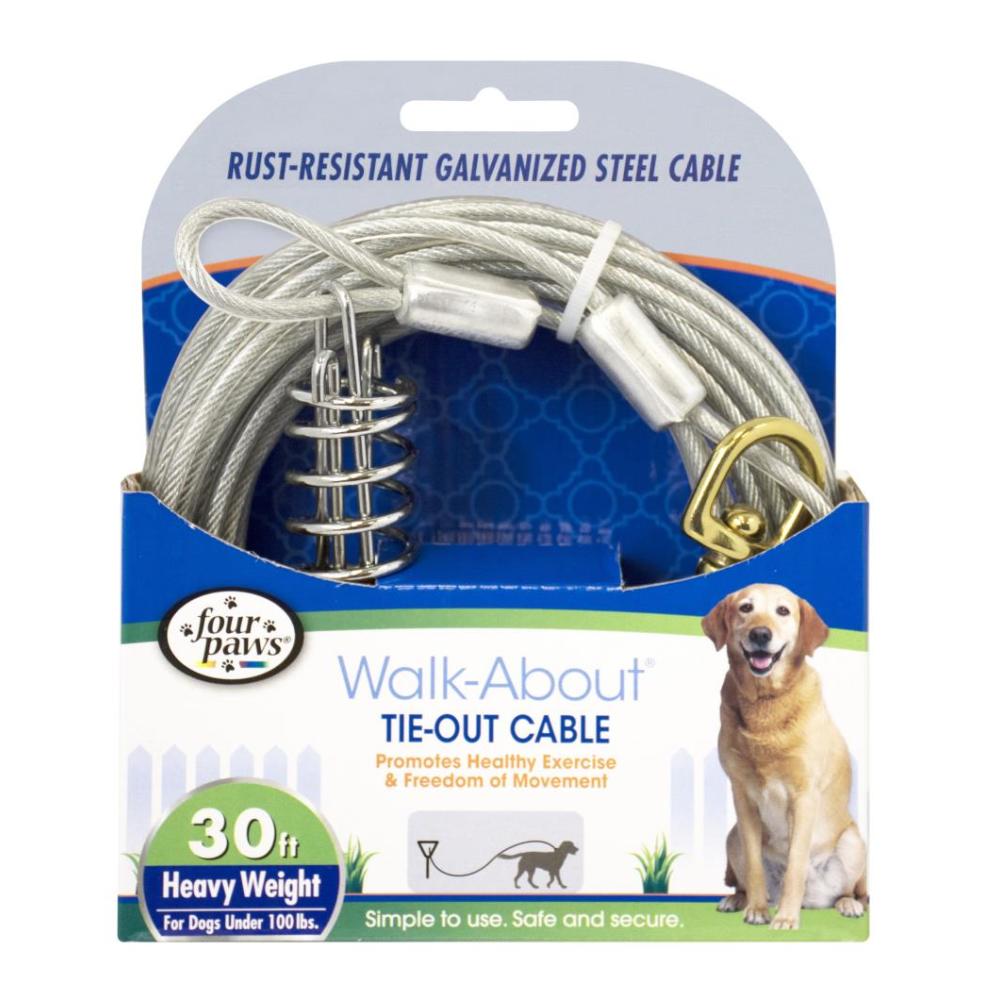 Four Paws® Walk-About® Tie-Out Cable - Heavy Weight | Four Paws