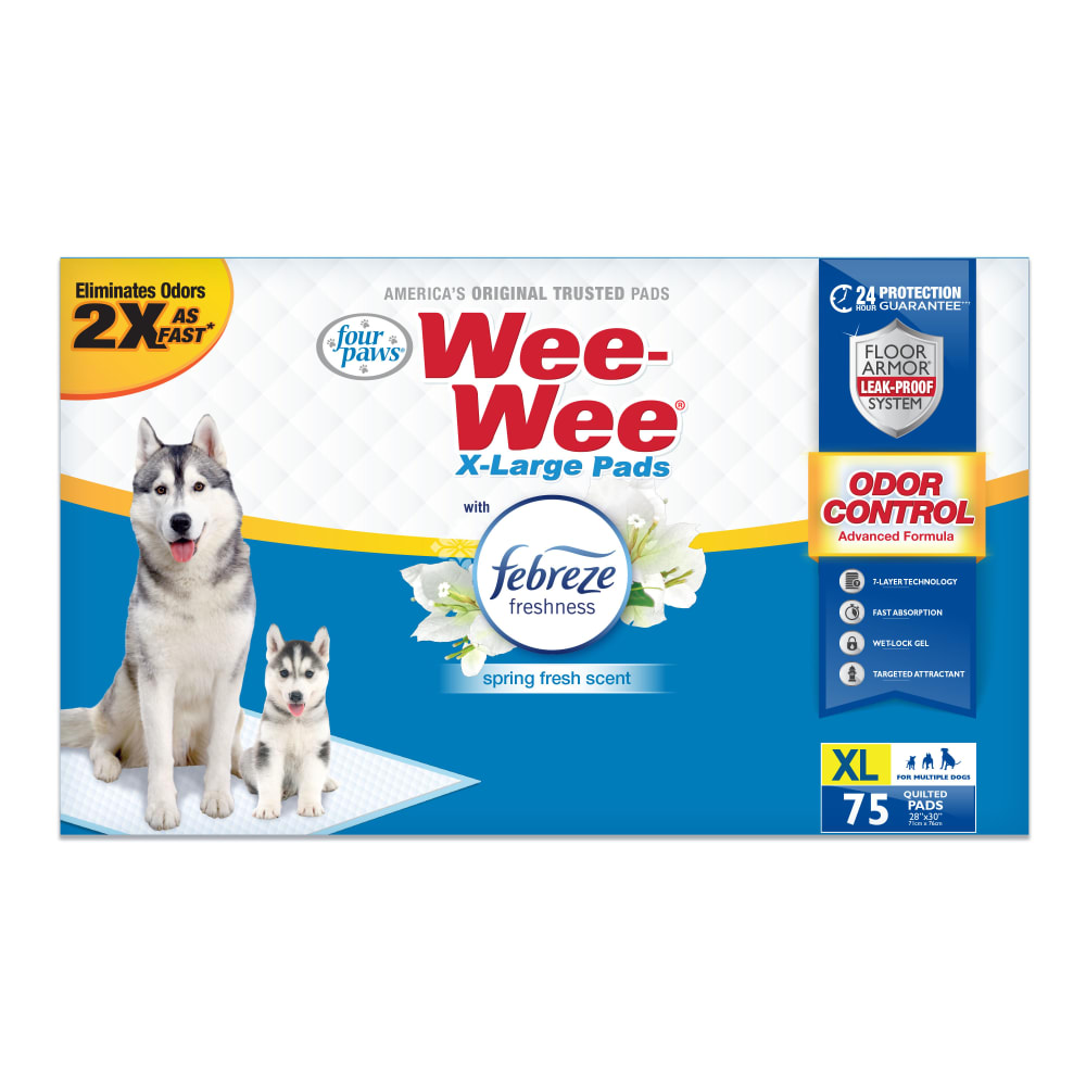 パンゲア Fig&Insects 8oz(228g) Wee-Wee® X-Large Dog Pee Pads with Febreze Freshness | Four Paws